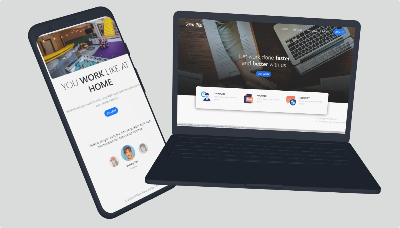 Landing Page Company Profile